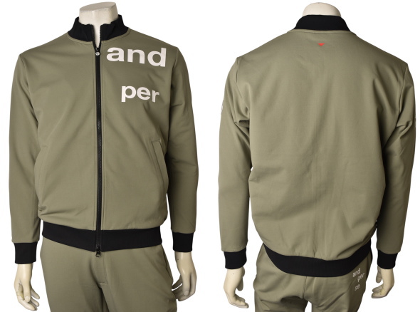 アンパスィ and per se ゴルフ 2026春夏新作 メンズ スウェットブルゾン トラックジャケット 服 ゴルフウェア_3
