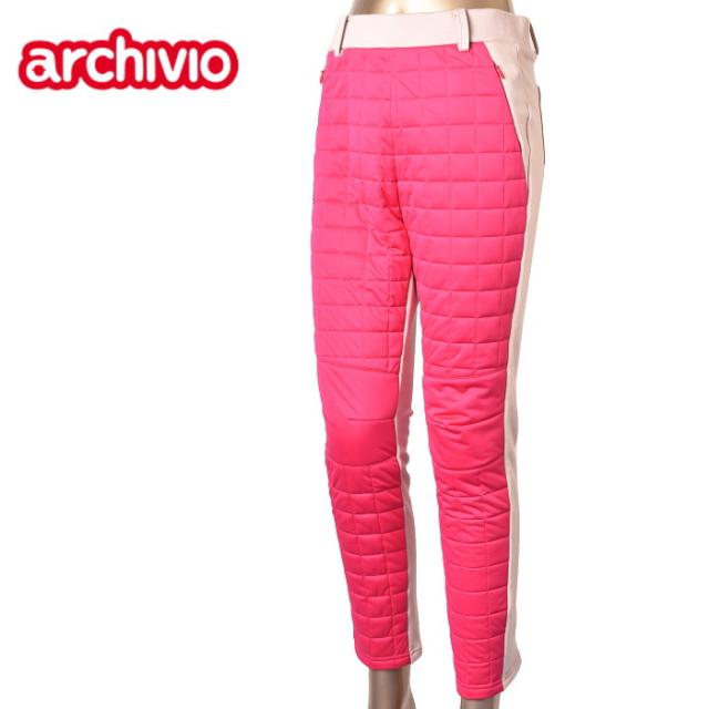50％OFFセール！アルチビオ archivio ゴルフ 2024秋冬新作 レディース 中綿切替パンツ 服 ゴルフウェア