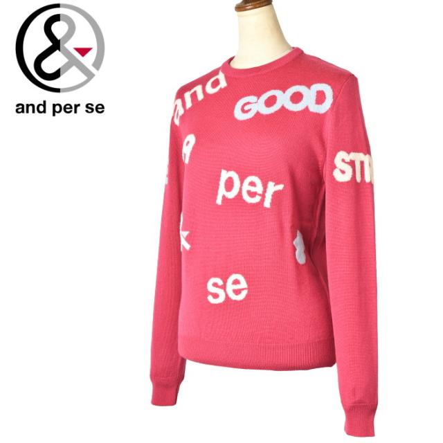 20％OFFセール！アンパスィ and per se ゴルフ 2023秋冬新作 レディース クルーネックセーター 服 ゴルフウェアの通販は 11,070円