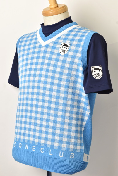 PICONE CLUB ジップアップセーター 青 サイズ46(M)Picone CLUB PICONE CLUB ジップアップセーター 青 サイズ46(M)Picone CLUB