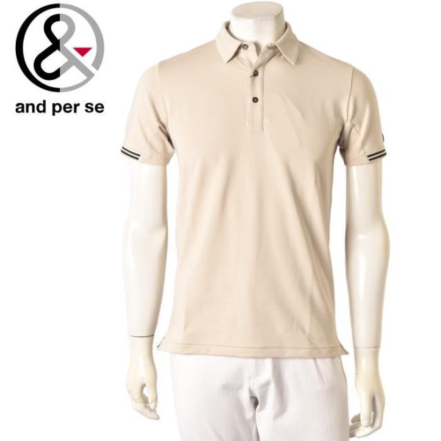 30％OFFセール！ アンパスィ and per se ゴルフ 春夏アイテム メンズ 半袖ポロシャツ 服 ゴルフウェア アウトレット