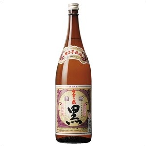 白金乃露（白金の露）　黒　25度　1.8Ｌ（1800ml）瓶　1ケース（6本入り）　芋焼酎　白金酒造
