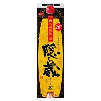 隠し蔵 焼酎 20度 1.8L（1800ml）パック 1ケース（6本入り） 麦焼酎 濱田酒造 【地域限定 送料無料】