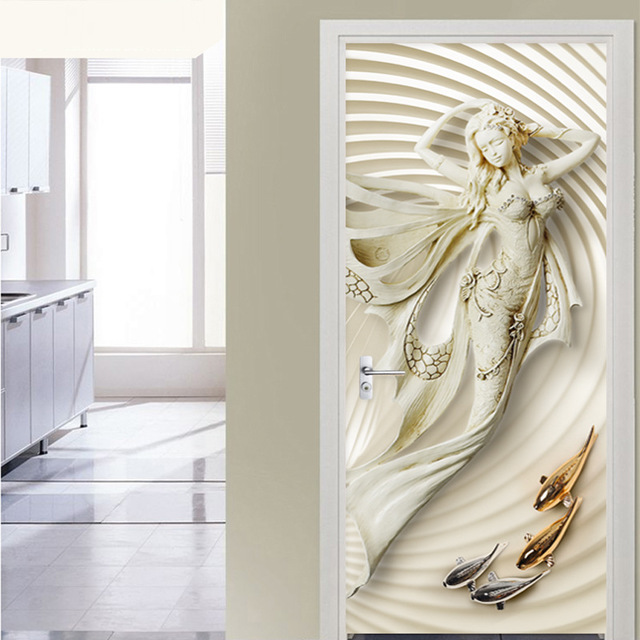 3d ウォールステッカー クリエイティブ ドアステッカー リビング ルーム 寝室 壁紙 Diy 室内用ドア装飾シート 防水シール 部屋 剥がしやの通販はau Pay マーケット Meet Meet