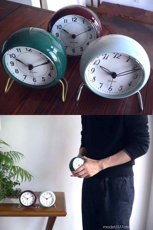 ノベルティ ARNE JACOBSEN アルネ ヤコブセン TABLE CLOCK 置き時計 ...