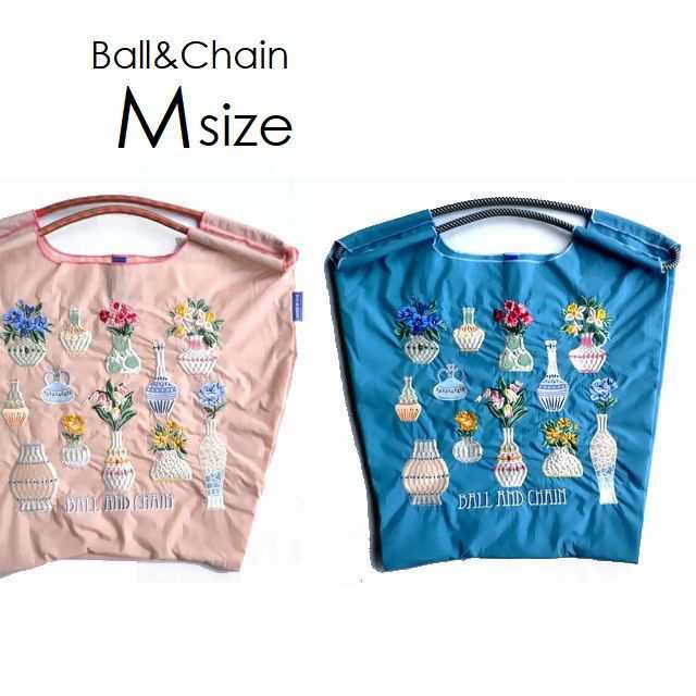 正規品 BALL＆CHAIN ボールアンドチェーン バッグ エコバッグ 2way Mサイズ F.VASE FLOWER フラワー 花柄 花瓶の通販は