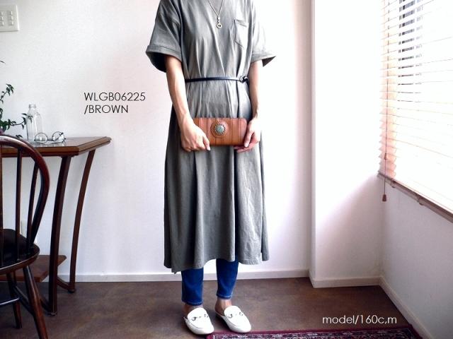 ノベルティ/ moquip モキップ ガルーシャ スムースレザー ラウンドファスナー 長財布 WLGB06225 キャメル/ブラウン/ブラック_6