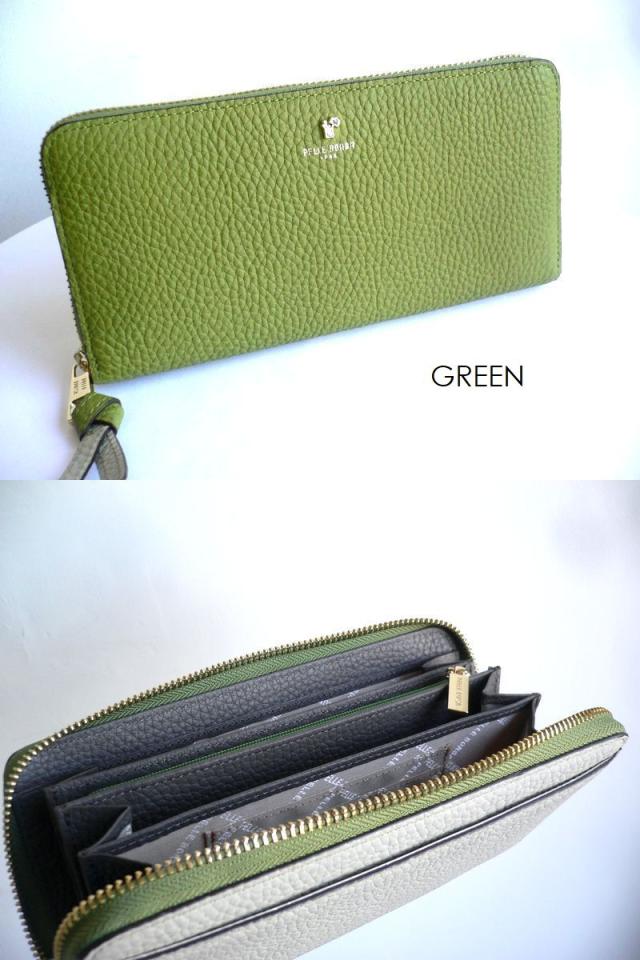 ノベルティ PELLE BORSA ペレボルサ 長財布 レザー ラウンドファスナー