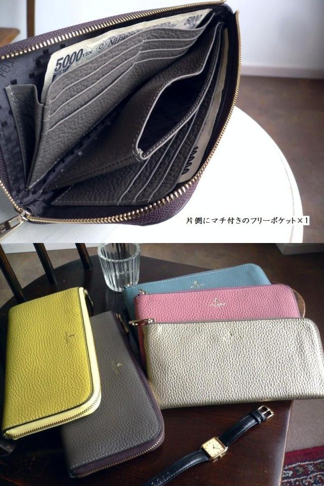ノベルティ PELLE BORSA ペレボルサ 長財布 レザー L字ファスナー