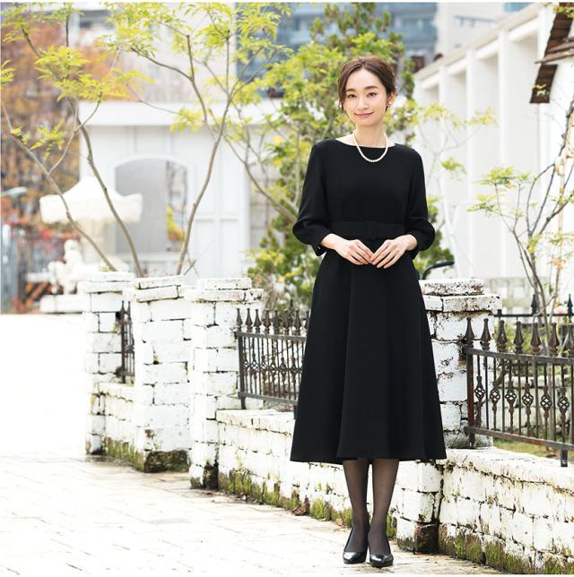 喪服 ワンピース レディース 日本製生地 ロング ブラック 洗える フォーマル 女性 冠婚葬祭 葬式 通夜 参列 法事 夏 洗濯 可能 ボウタイ の通販はau Pay マーケット Elena エレナ