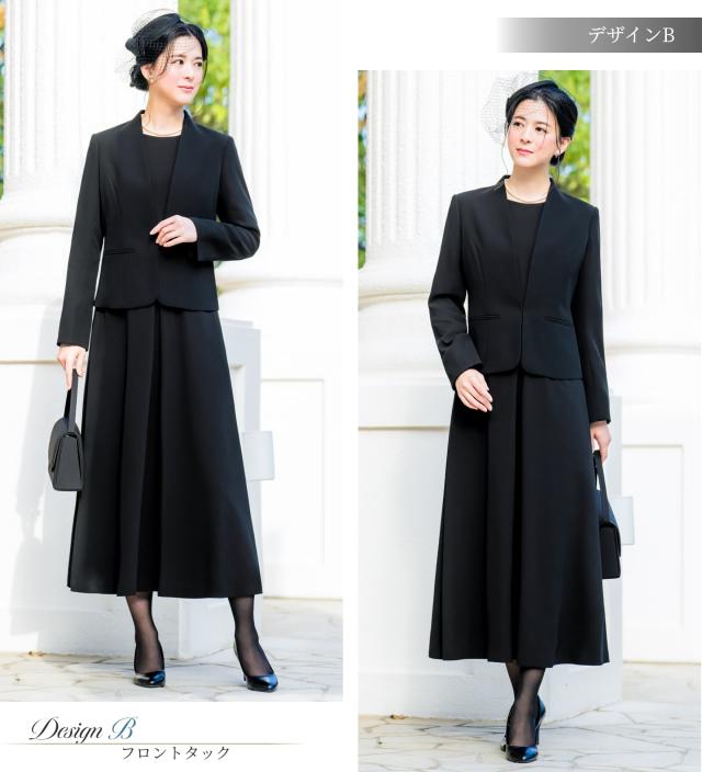 喪服 礼服 レディース 2点 セット ジャケット ワンピース 洗える ロング丈 マキシ丈 ブラックフォーマル フォーマル 大きいサイズ 小さいサイズ 即日 夏用にも 冠婚葬祭 通夜 法事 葬式 お盆_13