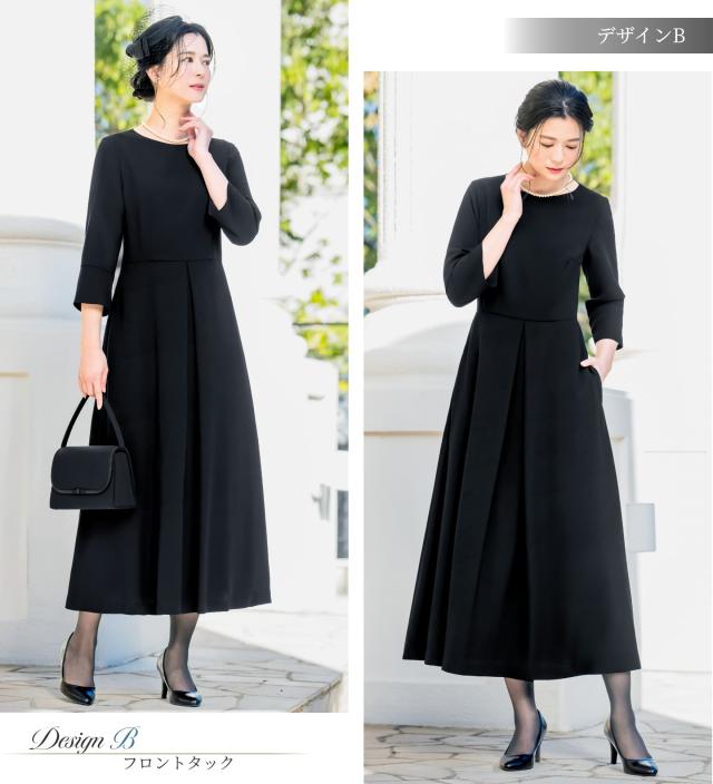 喪服 礼服 レディース 2点 セット ジャケット ワンピース 洗える ロング丈 マキシ丈 ブラックフォーマル フォーマル 大きいサイズ 小さいサイズ 即日 夏用にも 冠婚葬祭 通夜 法事 葬式 お盆_14
