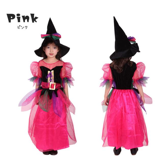 ハロウィン 衣装 子供 魔女 コスプレ コスチューム ドレス ワンピース コスプレ衣装 キッズ 可愛い 女の子 Majyoの通販はau Pay マーケット ディアコロン