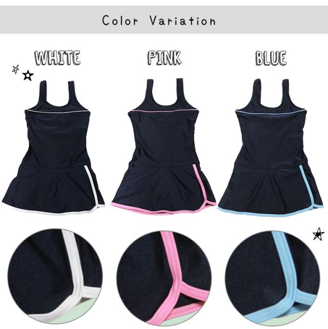 スクール水着 女の子 ワンピース 女子 Uvカット パンツイン スカート 小学生 キッズ 子供 スイミング 返品不可 Skl3009swlopの通販はau Pay マーケット ディアコロン