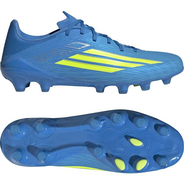 ◆◆◎ ＜アディダス＞ adidas F50 LEAGUE HG JQ4349 (ルシッドレイブルー/チームソーラーイエロー/ルシッドアクアマリン) サッカースパイク メンズ_8