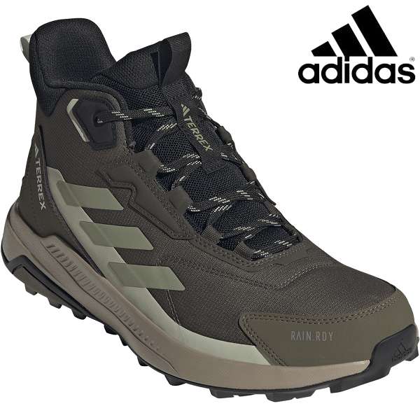 ◆◆◎ ＜アディダス＞ ADIDAS テレックス Anylander ミッド Rain.Rdy ハイキング JR6594 (JR6594：シャドーオリーブ/テントグリーン/ヘイローグリーン)