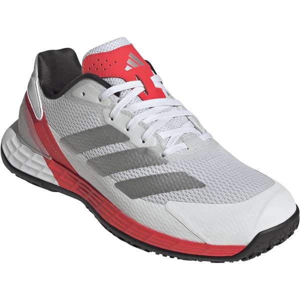 ◆◆◎ ＜アディダス＞ adidas Defiant Speed Omni Court テニスシューズ KK1414 (KK1414：フットウェアホワイト/シルバーメタリック/ルシッドレッド) 8,889円