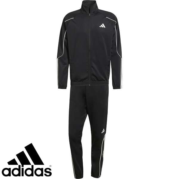 ◆◆◎ ＜アディダス＞ ADIDAS スリーストライプストラックスーツ KLG53 (JN1817：ブラック/オフホワイト) メンズ