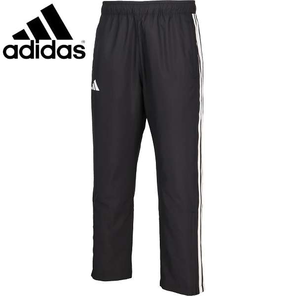 ◆◆ ＜アディダス＞ ADIDAS スリーストライプス ルーズフィット 中わた入りウィンド フルレングス パンツ ZQ883 (JZ8771：ブラック)