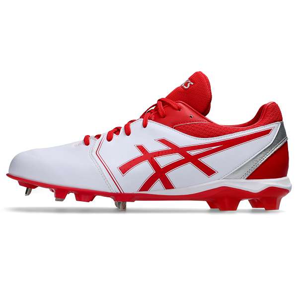 ◆◆ 【アシックス】 ASICS NEOCONNECT 1123A054 (101：WHITE/RED) 野球 スパイク 1123A054-101