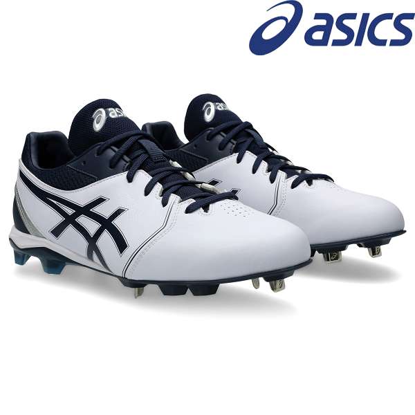 ◆◆ 【アシックス】 ASICS NEOCONNECT 1123A054 (103：WHITE/NAVY) 野球 スパイク 1123A054-103