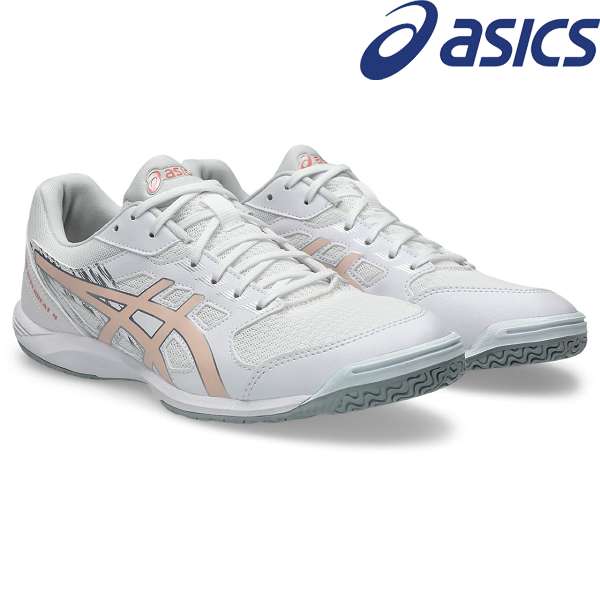 ◆◆ ＜アシックス＞ ASICS ATTACK HYPERBEAT 4 1073A056 (103：WHITE/BREE) 卓球シューズ 1073A056-103