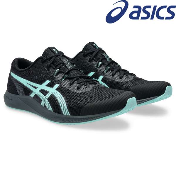 ◆◆ ＜アシックス＞ ASICS HYPER RACER 1093A233 (002：BLACK/ILLUMINATE MINT) 陸上 スパイク 1093A233-002