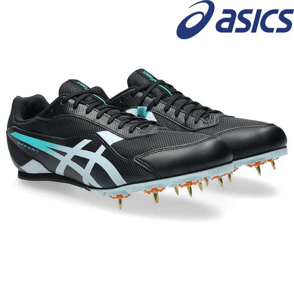 ◆◆ ＜アシックス＞ ASICS EFFORT 14 1093A264 (001：Black/Cool Grey) 陸上 スパイク 短距離 ユニセックス