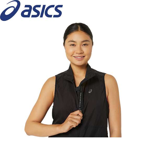 ◆◆ ＜アシックス＞ ASICS ウィメンズRUNパッカブルランベスト （001：パフォーマンスブラック） ランニングウェア レディース 2012C974-001