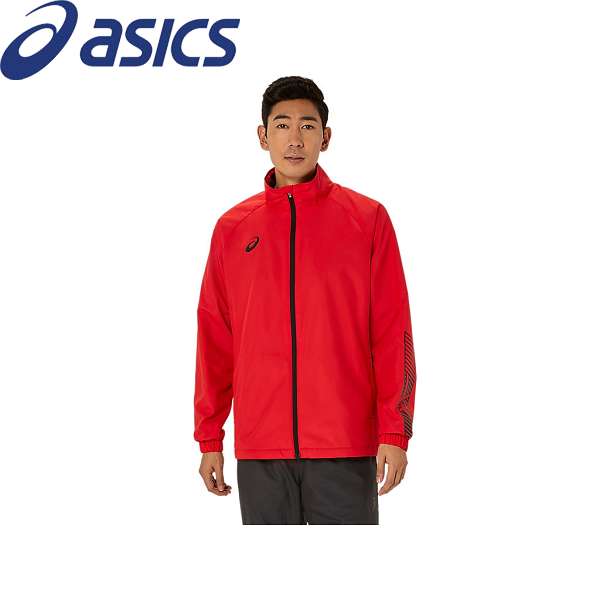 ◆◆ ＜アシックス＞ ASICS 裏トリコットウインドブレーカージャケット (600：クラシックレッド) 2031E745-600