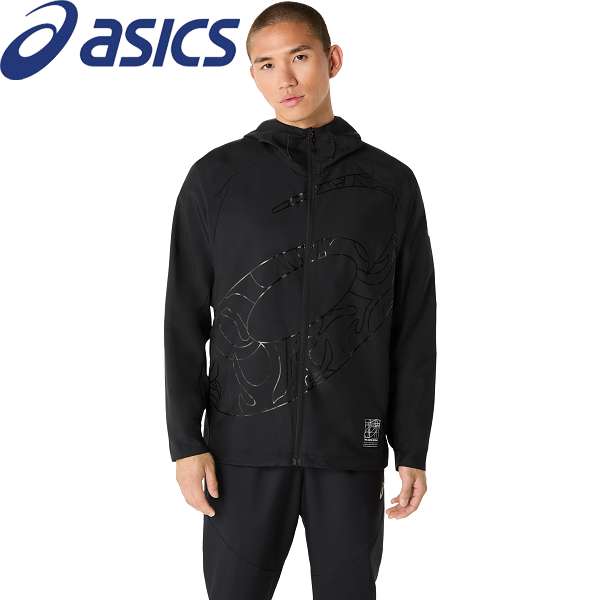 ◆◆ ＜アシックス＞ ASICS クールアクティモーションクロスフーディージャケット 2031E979 (001：PERFORMANCE BLACK) 2031E979-001