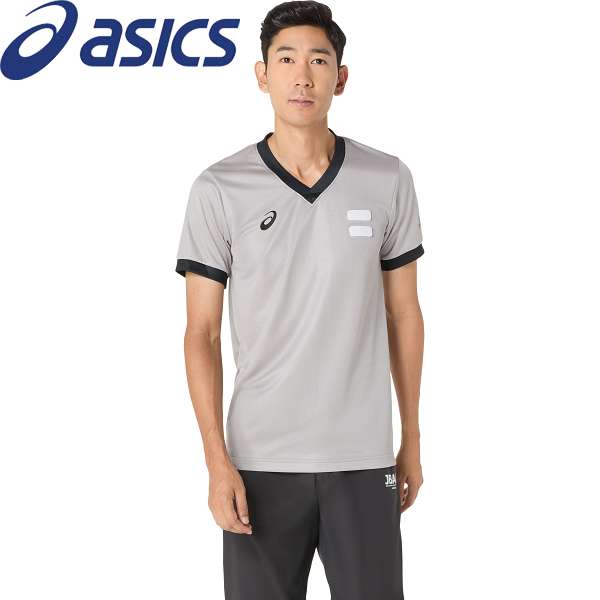 ◆◆メール便発送 ＜アシックス＞ ASICS レフリーシャツ 2063A421 (021：シルバーグレー) バスケットボール 2063A421-021