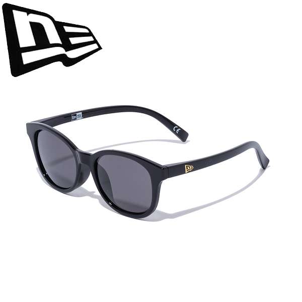 ◆◆ ＜ニューエラ＞ NEWERA サングラス ボストン スクエアレンズ シャイニーブラックフレーム グリーングレーレンズ 14518157