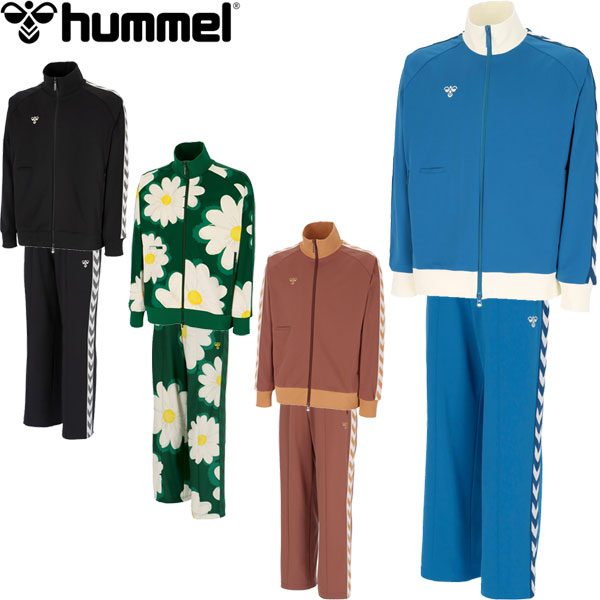 ◆◆ ＜ヒュンメル＞ hummel hummel PLAY トラックジャケット＆トラックパンツ(セミワイドストレート) ユニセックス 上下セット HAT2133-HAT2133P