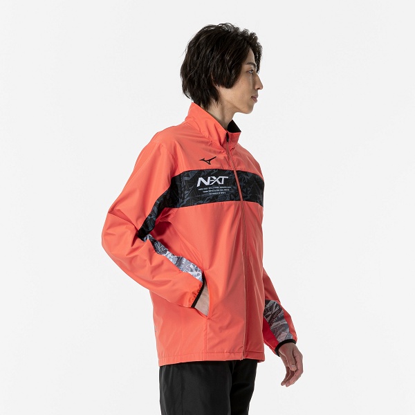 美品 ミズノ ウォームアップ ジャケット パンツ ブレスサーモ XO ミズノ(MIZUNO) ウインドブレーカー 上下セット N-XT ブレス