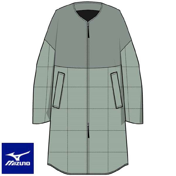 ◆◆【特価】 ＜ミズノ＞ MIZUNO ブレスサーモ ノーカラーパデットコート(レディース) B2MEB712 (53) アウトドア