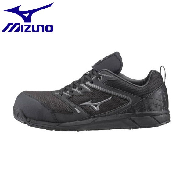 ◆◆【返品・交換不可】 ＜ミズノ＞ MIZUNO オールマイティVS 紐タイプ(ワーキング)[ユニセックス] F1GA1803 (09：ブラック×シルバー) 