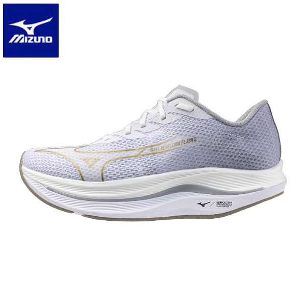 ◆◆ ＜ミズノ＞ MIZUNO ウエーブリベリオンフラッシュ2 WIDE(メンズ) J1GC2437 (53) ランニングシューズ