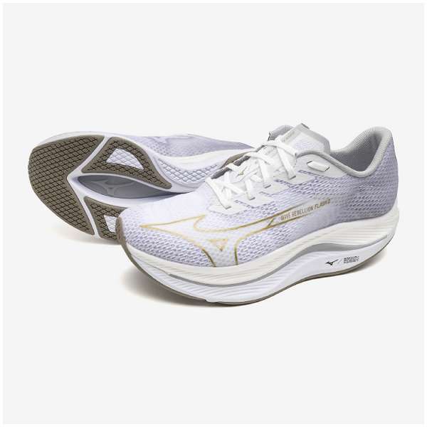 ◆◆ ＜ミズノ＞ MIZUNO ウエーブリベリオンフラッシュ2 WIDE(メンズ) J1GC2437 (53) ランニングシューズ