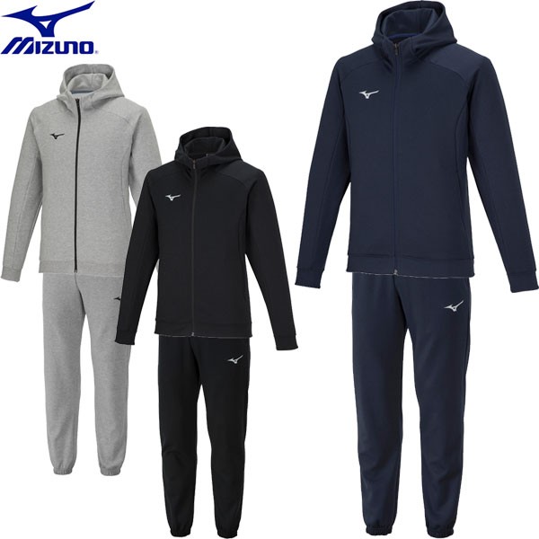 ◆◆ ＜ミズノ＞ MIZUNO ユニセックス スウェットフルジップフーディ＆スウェットパンツ 上下セット 32MCA177-32MDA175