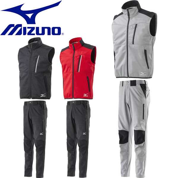 ◆◆【返品・交換不可】 ＜ミズノ＞ MIZUNO ユニセックス テックシールドベスト＆パンツ 上下セット ワーキング用品 F2JE9584-F2JF9583