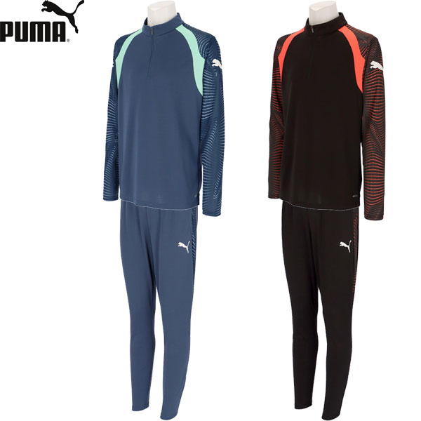 ◆◆ ＜プーマ＞ PUMA IndiviFINAL 1/4ジップトップ＆トレーニングパンツ メンズ 上下セット サッカー 660875-660859