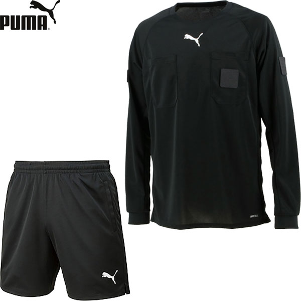 ◆◆ ＜プーマ＞ PUMA 長袖レフリーシャツ＆レフリーパンツ メンズ 審判用品 上下セット サッカー 705378-656330の通販は 8,091円