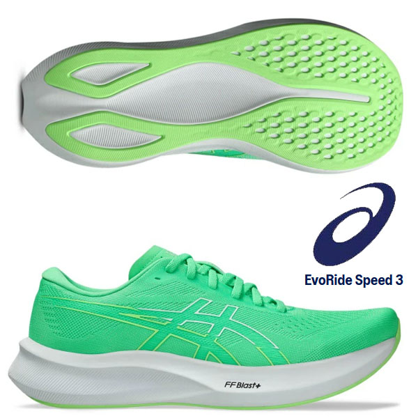 即納可★【asics】アシックス EvoRide Speed 3 メンズ ランニングシューズ  1011B969 300