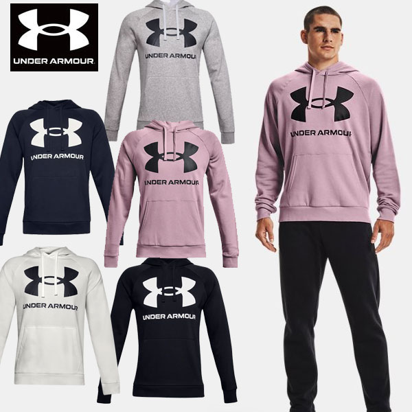 即納可★ 【UNDER ARMOUR】アンダーアーマー UAライバルフリース ビッグロゴ フーディー メンズ パーカー 1357093 5,280円
