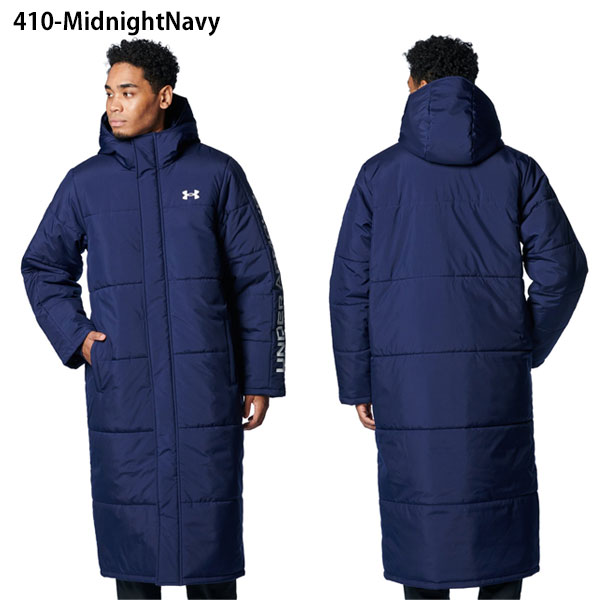 即納可★【UNDER ARMOUR】アンダーアーマー UAロゴ ロングコート 中綿ベンチコート 1388242_2