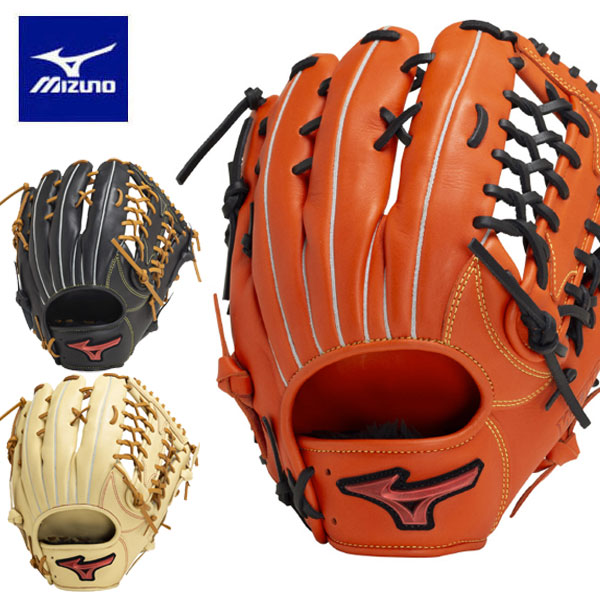 即納可★ 【MIZUNO】ミズノ 軟式用WILLDRIVE RED　外野手向け：サイズ14 1AJGR21907