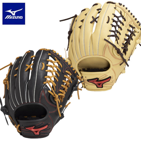 即納可★ 【MIZUNO】ミズノ 軟式用ウィルドライブ レッド IBE【外野手向け／サイズ14】1AJGR33607