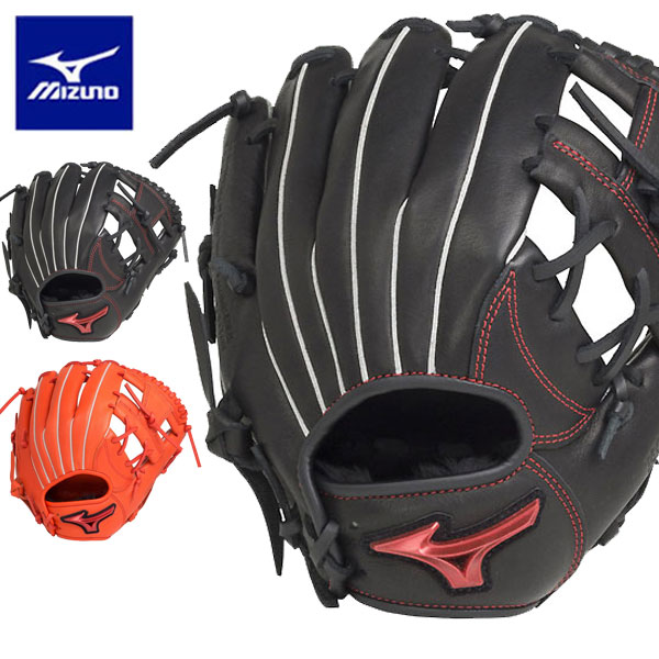 即納可★ 【MIZUNO】ミズノ 少年軟式用ウィルドライブ レッド【オールラウンド用／サイズM】 1AJGY27830