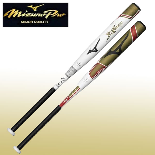即納可☆ 【MIZUNO PRO】ミズノプロ ソフトボール用FRP製3号革・ゴムボール用 エックス02 ソフトバット1CJFS11284